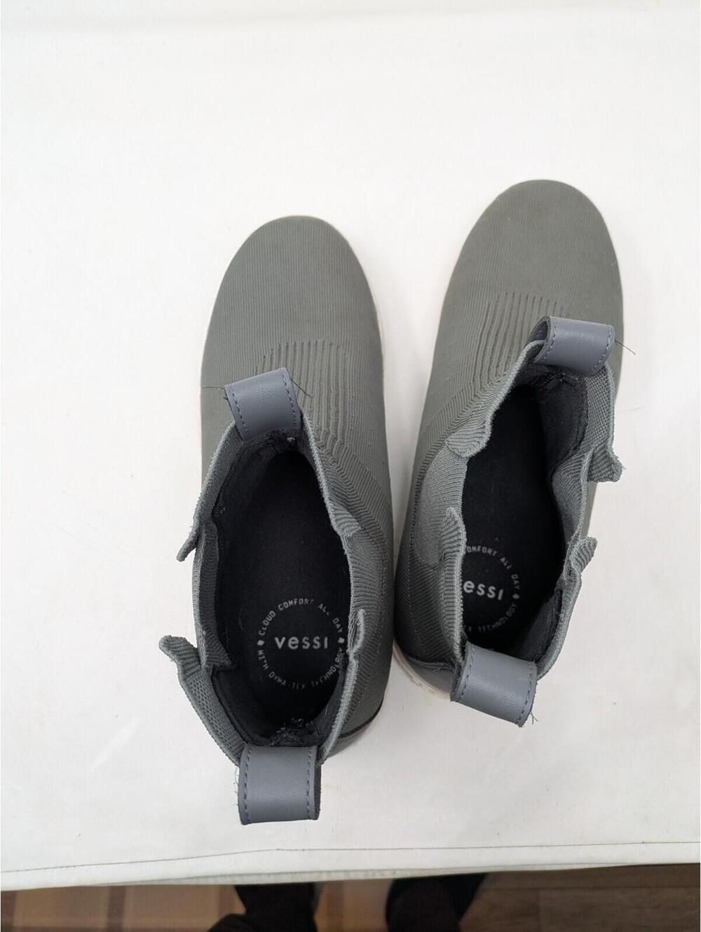 Vessi Weekend Chelsea Boots Mens 11 Gray Waterproof High Top Rain Shoes - Picture 7 of 10